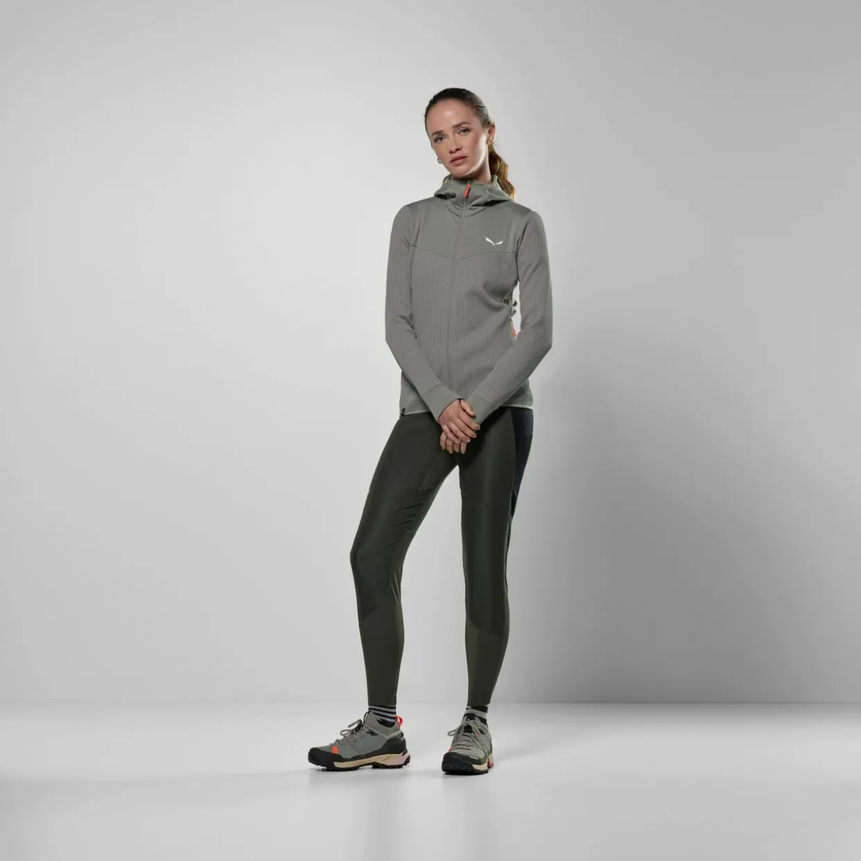Puez Waffle Hybrid Polarlite Hooded Jacket Women