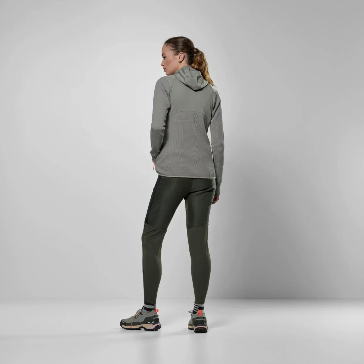 Puez Waffle Hybrid Polarlite Hooded Jacket Women