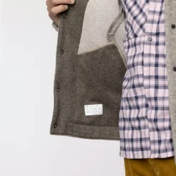 Sarner Undyed Wool Hooded Jacket Men