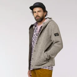 Sarner Undyed Wool Hooded Jacket Men