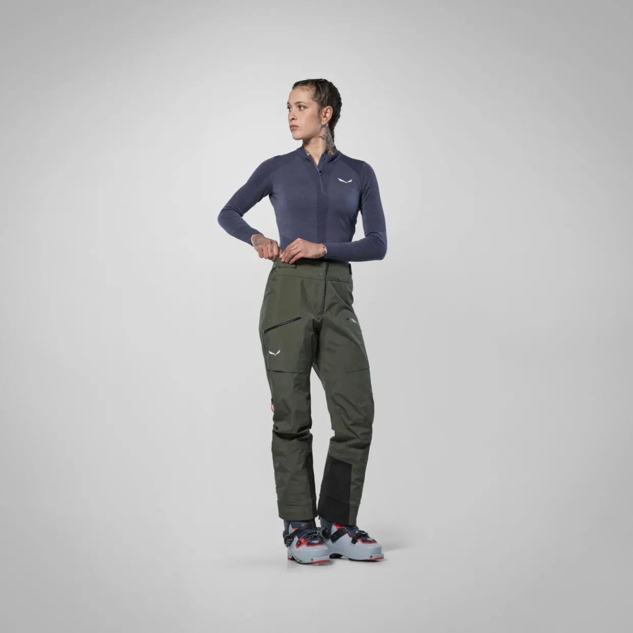 Zebru Responsive Half Zip T-Shirt Women