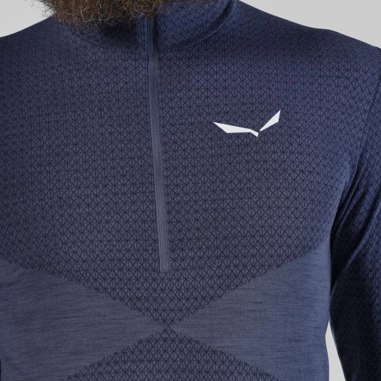Zebru Responsive Half Zip T-Shirt Men